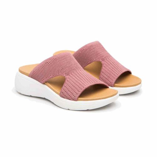 Sandalia casual Flexi rosa para dama 135101