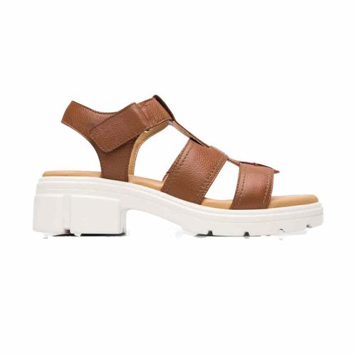 Sandalia casual Flexi tan para dama 133806