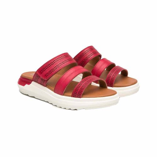 Sandalia casual Flexi rojo para dama 129404