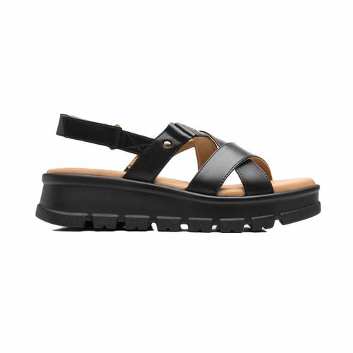 Sandalia casual Flexi negro para dama 128513