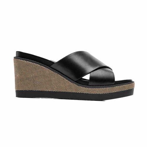 Sandalia casual Flexi negro para dama 135602