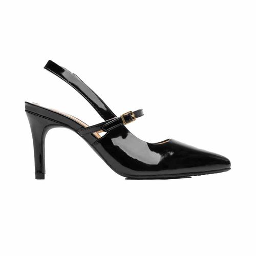 Zapatilla de vestir Flexi negro para dama 104519