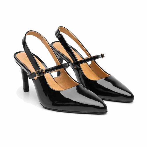 Zapatilla de vestir Flexi negro para dama 104519