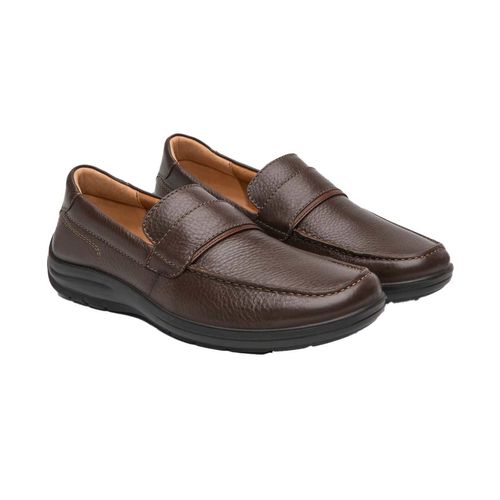 Zapato mocasin Flexi café para caballero 415907