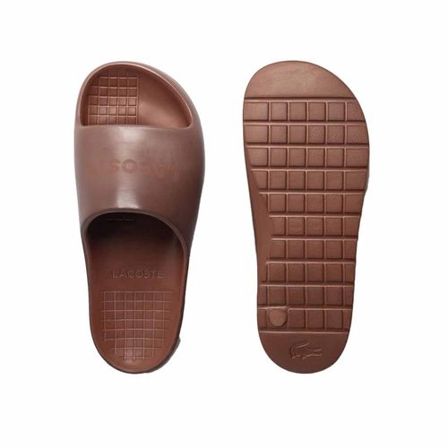 Sandalia casual Lacoste café para caballero 49CMA0027-7E1