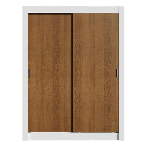 Closet Madesa 2 puertas 2 cajones blanco marrón dallas