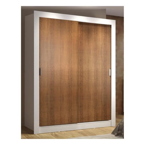 Closet Madesa 2 puertas blanco marrón denver
