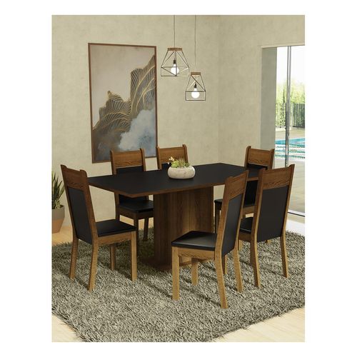 Juego de comedor Madesa con 6 sillas nm augusta