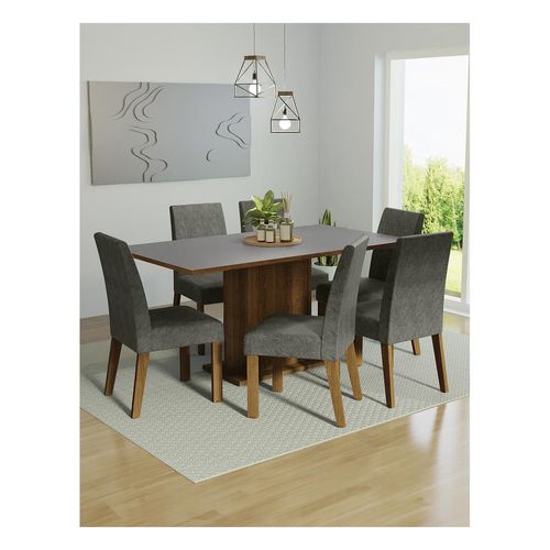 Juego de comedor Madesa con 6 sillas mgp renata