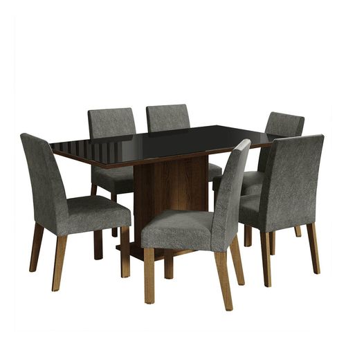 Juego de comedor Madesa con 6 sillas mnp alexis