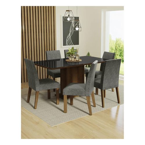 Juego de comedor Madesa con 6 sillas mnp alexis