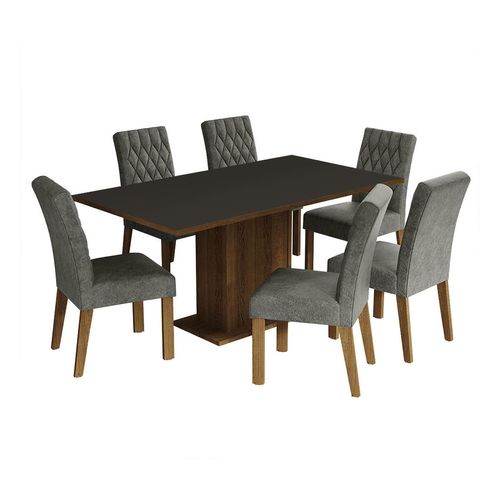 Juego de comedor Madesa con 6 sillas mnp hanna