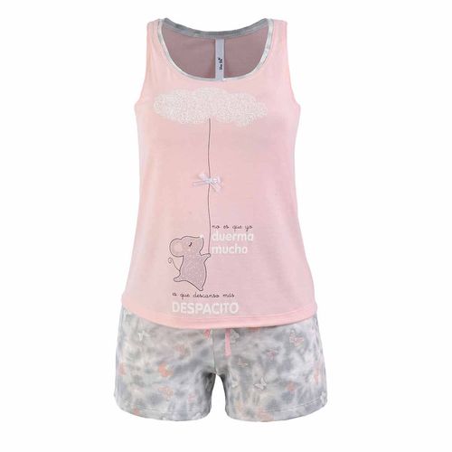 Pijama Sho Shi rosa para dama 2395s