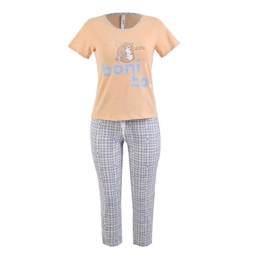 Pijama Sho Shi beige para dama 2399s