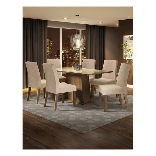 Juego de comedor Madesa con 6 sillas mci patricia