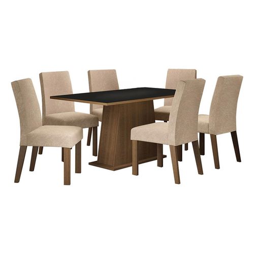 Juego de comedor Madesa con 6 sillas mni luciana