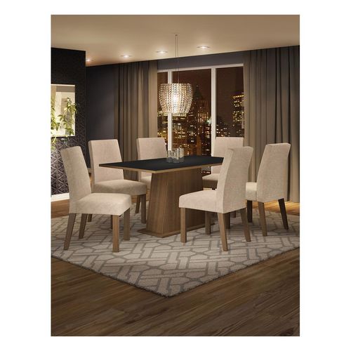 Juego de comedor Madesa con 6 sillas mni luciana