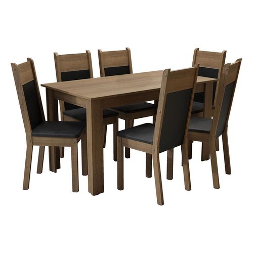 Juego de comedor Madesa con 6 sillas mn medelin