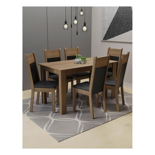 Juego de comedor Madesa con 6 sillas mn medelin