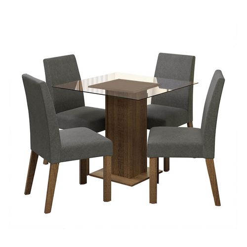 Juego de comedor Madesa con 4 sillas mp ivy