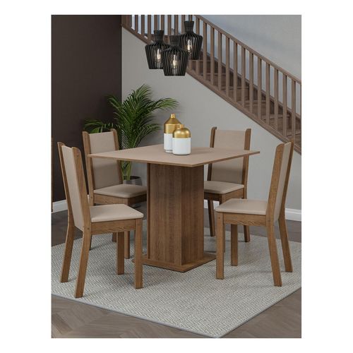 Juego de comedor Madesa con 4 sillas mcsb briana