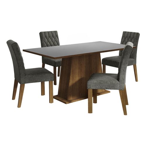 Juego de comedor Madesa con 4 sillas mgp ashley