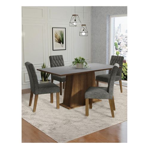 Juego de comedor Madesa con 4 sillas mgp ashley
