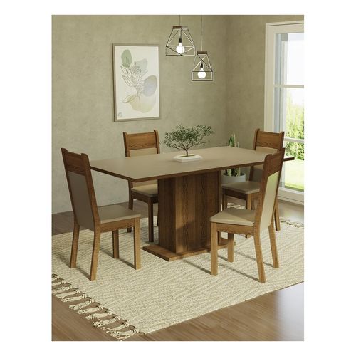 Juego de comedor Madesa con 4 sillas cmb elisa