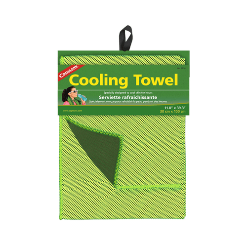 Toalla deportiva Coghlans con bolsa de transporte verde mod.2036