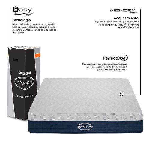 Colchón en caja América memory foam ice