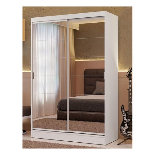 Closet Madesa 2 puertas 2 espejos blanco luke