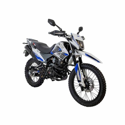 Motocicleta BDS doble propósito blanco/azul stark 200 CC 2025