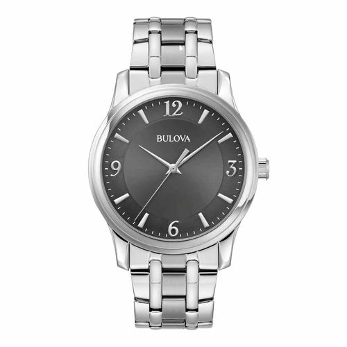 Reloj Bulova para caballero plateado 96A307