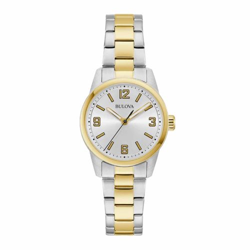 Reloj Bulova plateado para dama 98L324