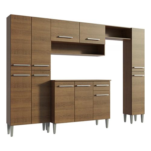 Cocina integral Madesa 261cm marron emilly hit