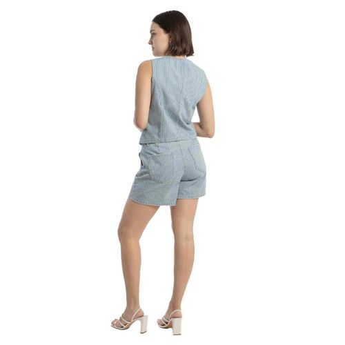 Short de mezclilla Balam azul para dama bl7070