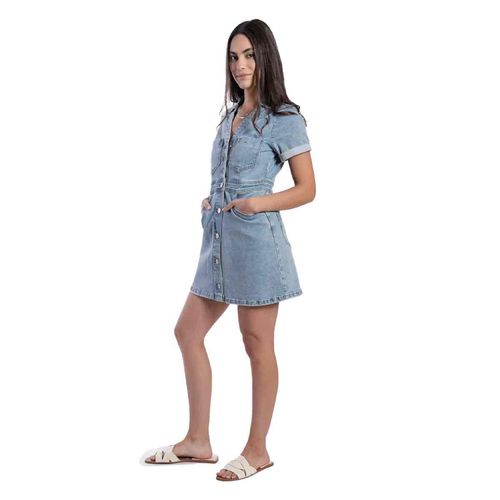 Vestido Balam azul para dama bl7057