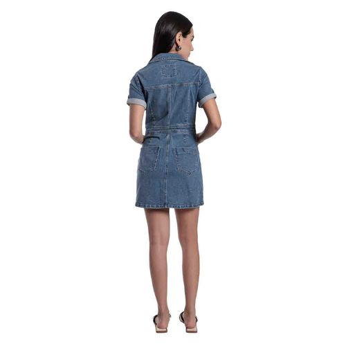 Vestido Balam azul para dama bl7058