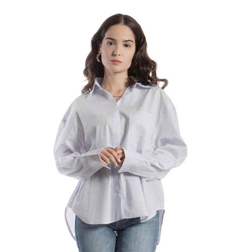 Blusa camisera Balam azul para dama bb0218