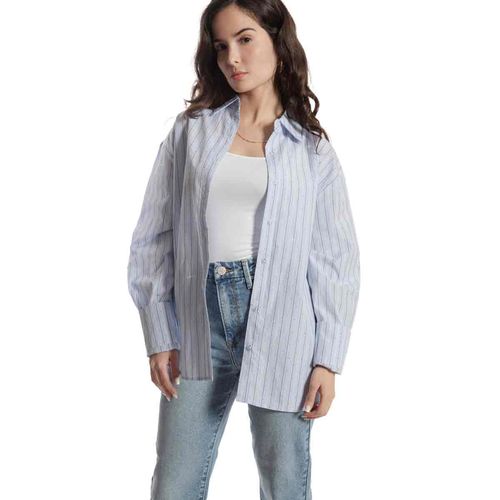 Blusa camisera Balam azul para dama bb0219