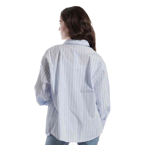 Blusa camisera Balam azul para dama bb0219