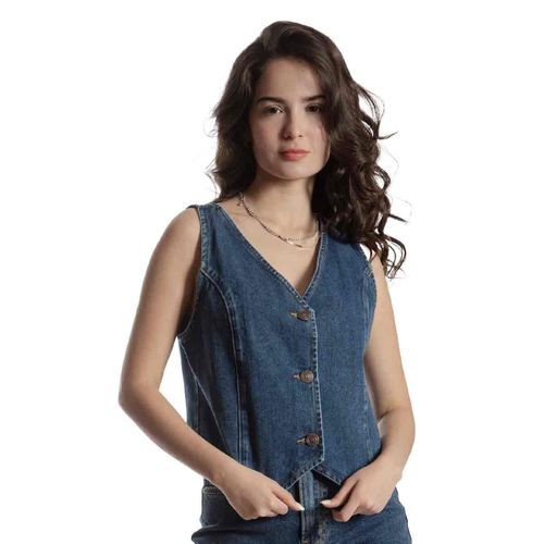 Chaleco Balam azul para dama bl7062