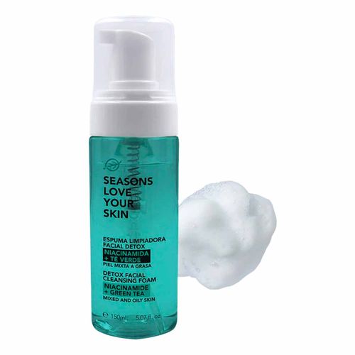 Limpiador facial Seasons niacinamida + té verde FAC4120
