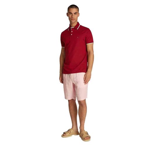 Playera tipo polo Tommy Hilfiger rojo para caballero mw0mw37514-xit