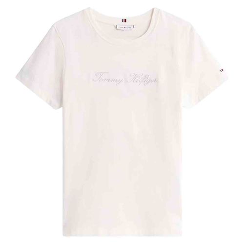 Playera Tommy Hilfiger blanco para dama ww0ww47210