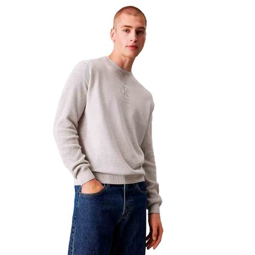 Sudadera Calvin Klein gris para caballero J30J325671-P6G