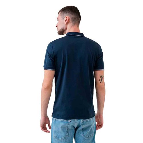 Playera tipo polo Calvin Klein azul para caballero K10K114130-CEF