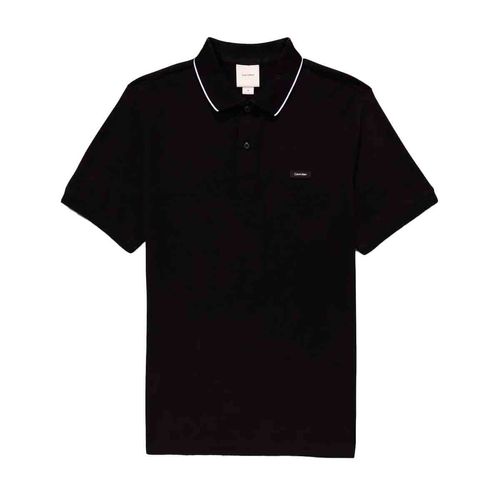 Playera tipo polo Calvin Klein negro para caballero K10K114141-BEH
