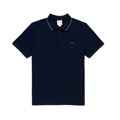 Playera tipo polo Calvin Klein azul para caballero K10K114141-CEF