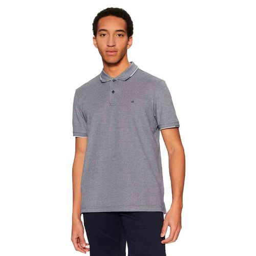 Playera tipo polo Calvin Klein azul para caballero K10K114475-CEF